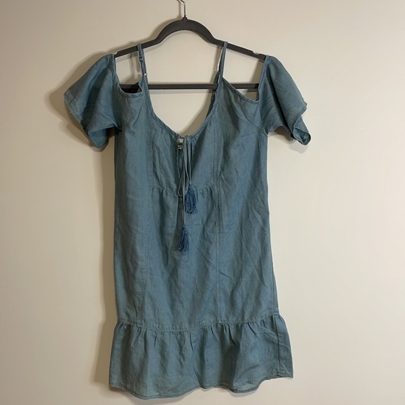 NWT Coastal Cowgirl Dress Dance & Marvel Tunic Mini Small Blue Tassel casual - Picture 1 of 11